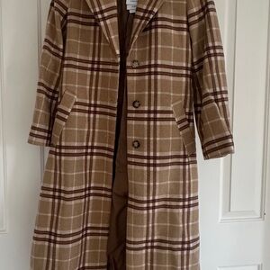 & other stories Plaid Tan Women's Coat